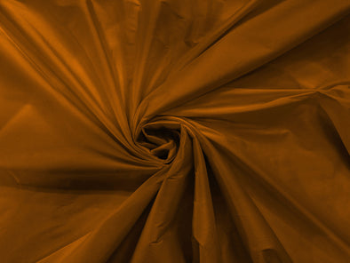 Cinnamon 100% Polyester Imitation Silk Taffeta Fabric 55" Wide/Costume/Dress/Cosplay/Wedding