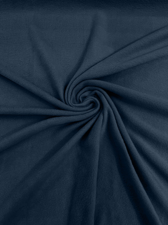 Coppen Blue Solid Polar Fleece Fabric Sold by the yard 60"Wide|Antipilling 245GSM |Medium Soft Weight| Blanket Supply,DIY, Decor,Baby Blanket
