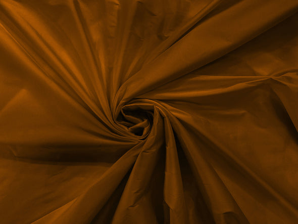 Copper 100% Polyester Imitation Silk Taffeta Fabric 55" Wide/Costume/Dress/Cosplay/Wedding