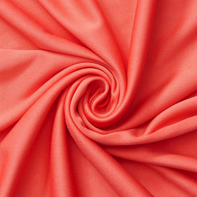 Coral Polyester Knit Interlock Mechanical Stretch Fabric 58"/60"/Draping Tent Fabric. Sold By The Yard.