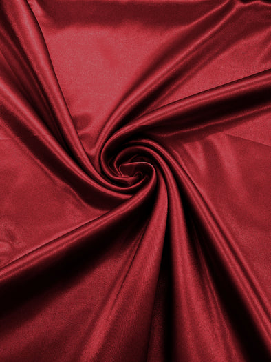 Cranberry Crepe Back Satin Bridal Fabric Draper/Prom/Wedding/58" Inches Wide Japan Quality