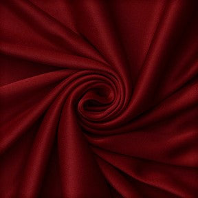 Dark Red Polyester Knit Interlock Mechanical Stretch Fabric 58"/60"/Draping Tent Fabric. Sold By The Yard.