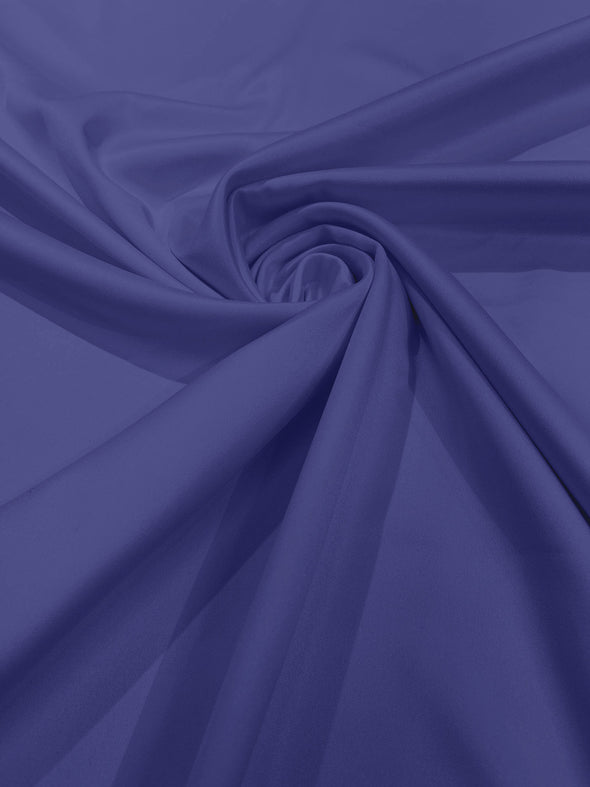 Dark Lavender Matte Stretch Lamour Satin Fabric 58" Wide/Sold By The Yard. New Colors