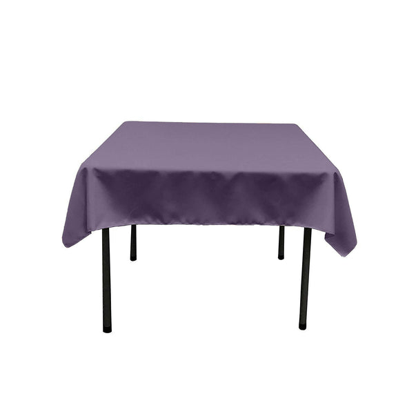 Dark Lilac Square Polyester Poplin Table Overlay - Diamond. Choose Size Below