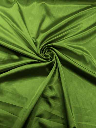 Dark Lime Light Weight Silky Stretch Charmeuse Satin Fabric/60" Wide/Cosplay.