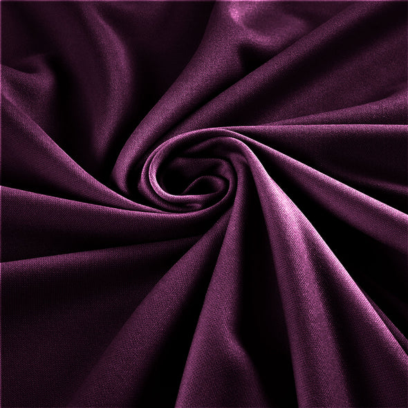 Dark Magenta Stretch Crepe Scuba Techno Knit Polyester Spandex Fabric for Bows, Top Knots, Head Wraps, Clothes, Costumes, Crafts