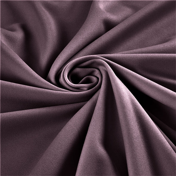 Dark Mauve Stretch Crepe Scuba Techno Knit Polyester Spandex Fabric for Bows, Top Knots, Head Wraps, Clothes, Costumes, Craft