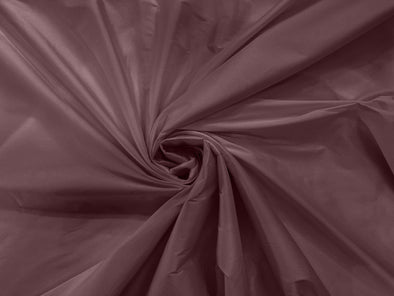 Dark Mauve 100% Polyester Imitation Silk Taffeta Fabric 55" Wide/Costume/Dress/Cosplay/Wedding