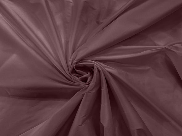 Dark Mauve 100% Polyester Imitation Silk Taffeta Fabric 55" Wide/Costume/Dress/Cosplay/Wedding