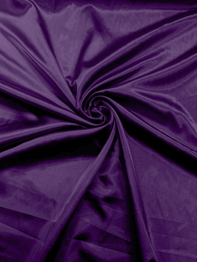 Dark Purple Light Weight Silky Stretch Charmeuse Satin Fabric/60" Wide/Cosplay.