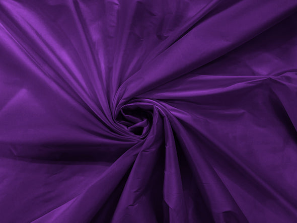 Dark Purple 100% Polyester Imitation Silk Taffeta Fabric 55" Wide/Costume/Dress/Cosplay/Wedding