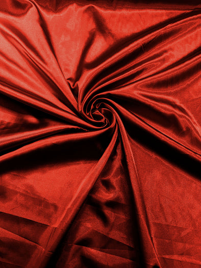 Dark Red Light Weight Silky Stretch Charmeuse Satin Fabric/60" Wide/Cosplay.