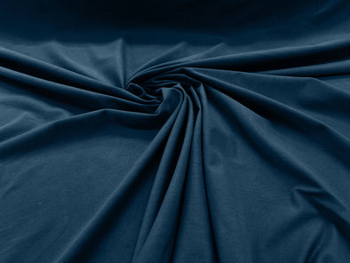Dark Teal 58/60" Wide Cotton Jersey Spandex Knit Blend 95% Cotton 5 percent Spandex/Stretch Fabric/Costume