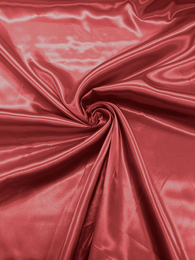 Dolce Pink Shiny Charmeuse Satin Fabric for Wedding Dress/Crafts Costumes/58” Wide /Silky Satin