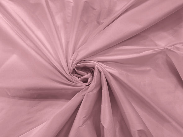 Dusty Pink 100% Polyester Imitation Silk Taffeta Fabric 55" Wide/Costume/Dress/Cosplay/Wedding