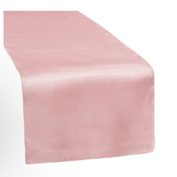 Dusty Pink Bridal Satin Table Runner, Wedding Banquet Decoration, ( Choose Size Below )