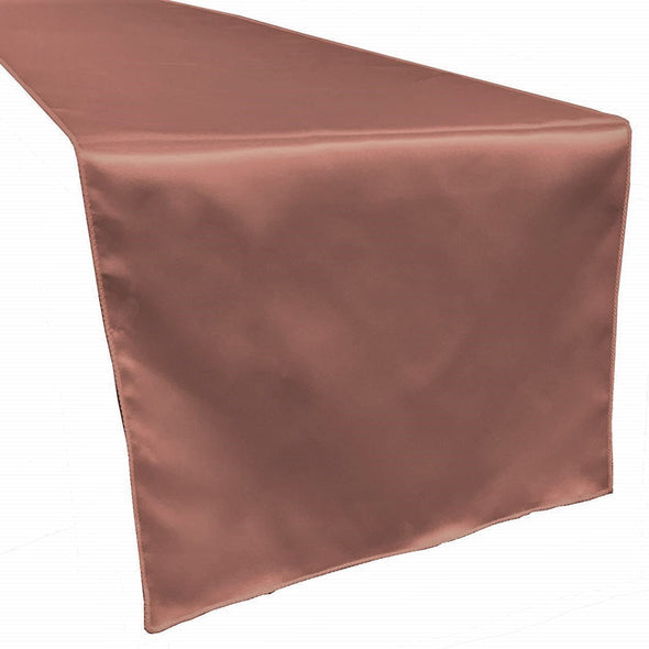 Dusty Rose Bridal Satin Table Runner, Wedding Banquet Decoration, ( Choose Size Below )