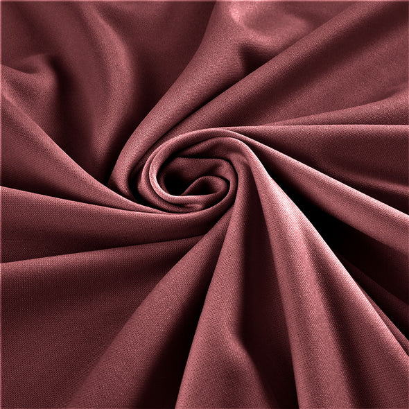 Dusty Rose Stretch Crepe Scuba Techno Knit Polyester Spandex Fabric for Bows, Top Knots, Head Wraps, Clothes, Costumes, Craft.