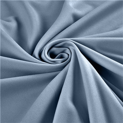 Dusty Blue Stretch Crepe Scuba Techno Knit Polyester Spandex Fabric for Bows, Top Knots, Head Wraps, Clothes, Costumes, Craft