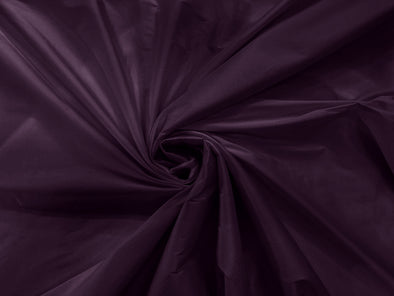 Eggplant 100% Polyester Imitation Silk Taffeta Fabric 55" Wide/Costume/Dress/Cosplay/Wedding