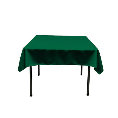 Emerald Green Square Polyester Poplin Table Overlay - Diamond. Choose Size Below