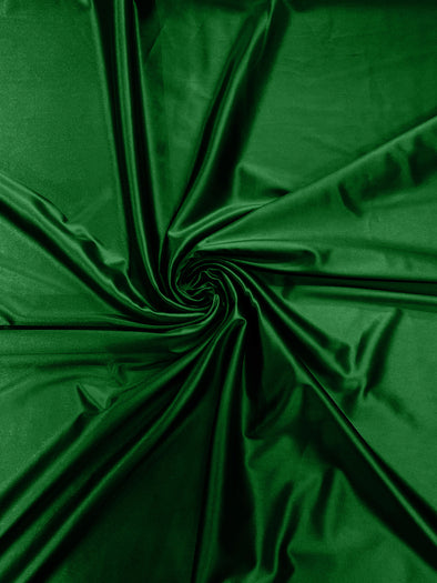Emerald Green Heavy Shiny Satin Stretch Spandex Fabric/58 Inches Wide/Prom/Wedding/Cosplays