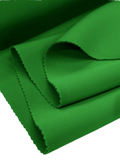 Emerald Green Neoprene Scuba Super Techno Fabric, 2mm Thick, Solid Colors, Sold by The Yard.