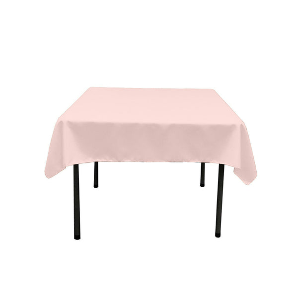 Feather Pink Square Polyester Poplin Table Overlay - Diamond. Choose Size Below