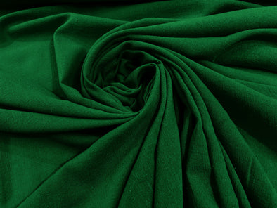 Flag Green Cotton Gauze Fabric Wide Crinkled Lightweight Sold by The Yard