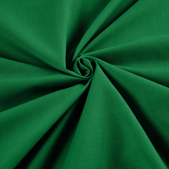 Flag Green Wide 65% Polyester 35 Percent Solid Poly Cotton Fabric for Crafts Costumes Decorations-Sold by the Yard