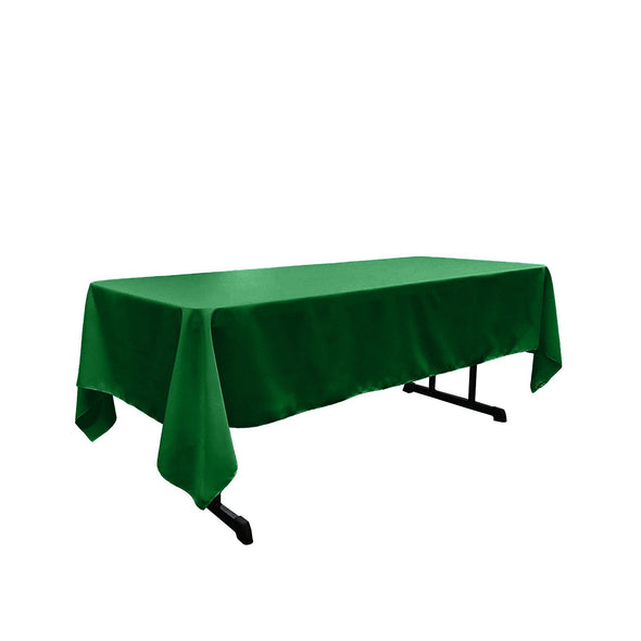 Flag Green Rectangular Polyester Poplin Tablecloth / Party supply