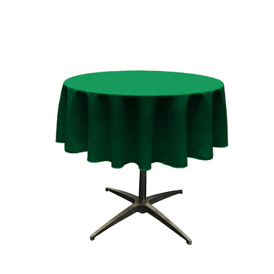 Flag Green Solid Round Polyester Poplin Tablecloth Seamless