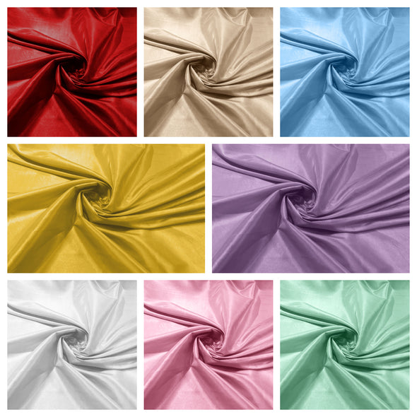 Solid Taffeta Fabric/Taffeta Fabric by The Yard/Apparel, Costume, Dress, Cosplay, Wedding