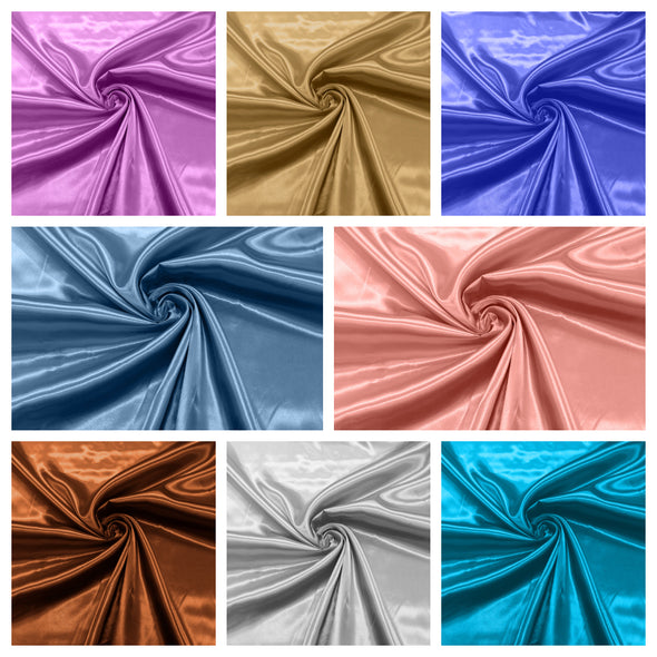 Shiny Charmeuse Satin Fabric for Wedding Dress/Crafts Costumes/58” Wide /Silky Satin