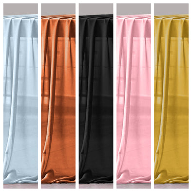 10ft Chiffon Table Runner for Wedding, Decorations for Birthday Parties, Banquets, Engagements, Sheer