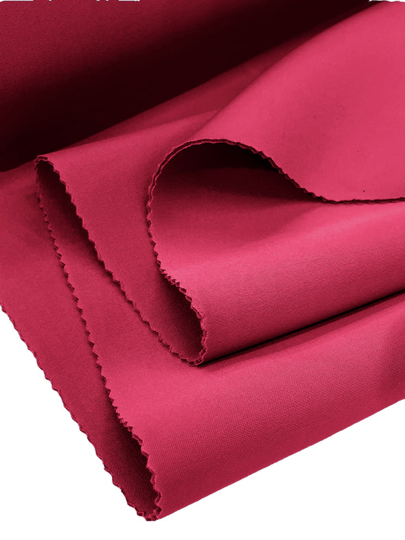 Fuchsia Neoprene Scuba Super Techno Fabric, 2mm Thick, Solid Colors, Sold by The Yard.