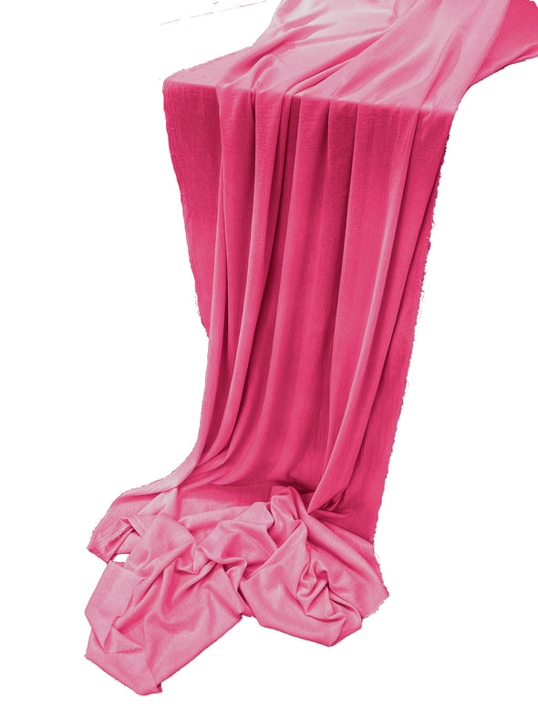 Fuchsia Cotton Gauze Sheer Table Runner for Wedding, Decorations for Birthday Parties, Banquets, Engagements.