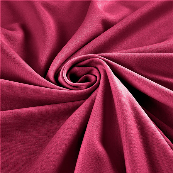 Fuchsia Stretch Crepe Scuba Techno Knit Polyester Spandex Fabric for Bows, Top Knots, Head Wraps, Clothes, Costumes, Craft.