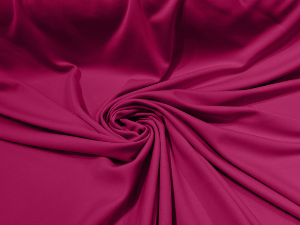 Fuchsia 59/60" Wide 100% Polyester Wrinkle Free Stretch Double Knit Scuba Fabric/cosplay/costumes