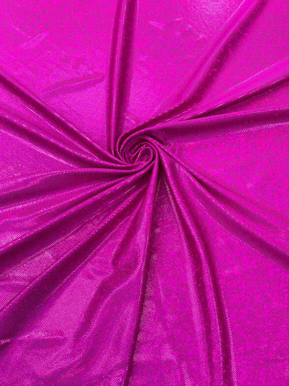 Fuchsia Shattered Glass Foil Hologram/58” Wide/4 Way Stretch Spandex Nylon Tricot. Sold by the yard (Copy)