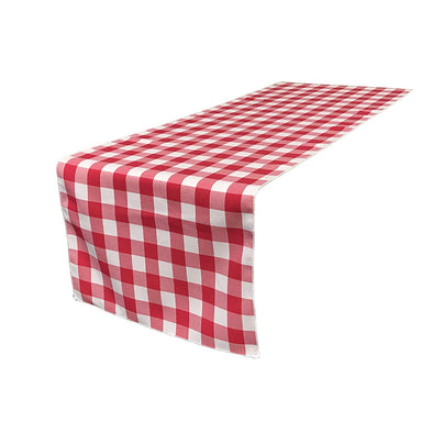 Fuchsia 12" Wide by The Size of Your Choice, Polyester Poplin Gingham, Checkered, Plaid Table Runner.