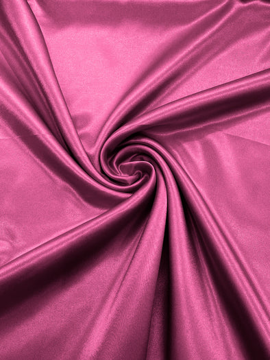 Fuchsia Crepe Back Satin Bridal Fabric Draper/Prom/Wedding/58" Inches Wide Japan Quality