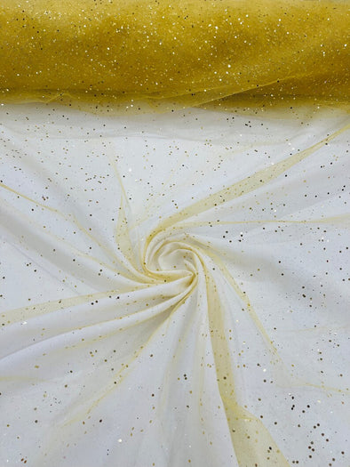 Gold Glitter tulle sequins / tulle glitter for dresses/ mesh glitter fabric/ costume fabric/ wholesale