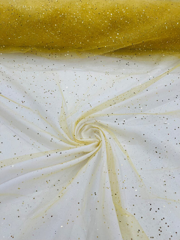 Gold Glitter tulle sequins / tulle glitter for dresses/ mesh glitter fabric/ costume fabric/ wholesale