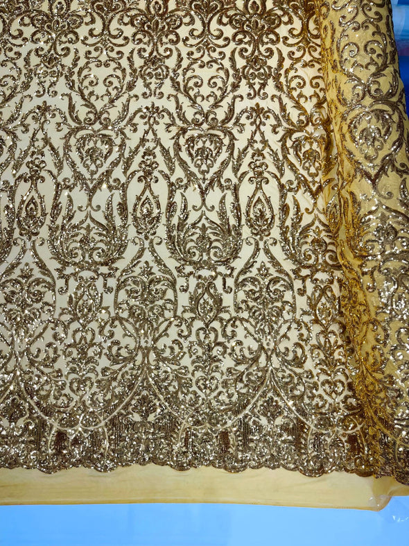 KING DAMASK SEQUIN (By The Yard)