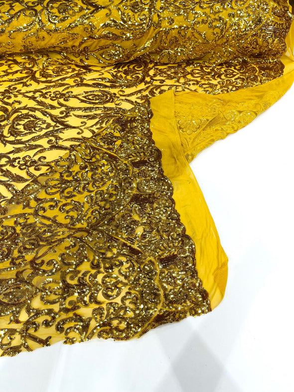 KING DAMASK SEQUIN (By The Yard)