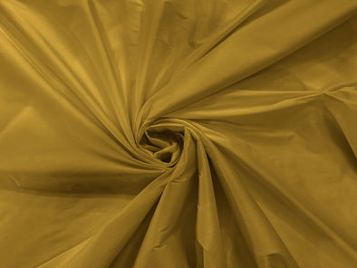 Gold  100% Polyester Imitation Silk Taffeta Fabric 55" Wide/Costume/Dress/Cosplay/Wedding