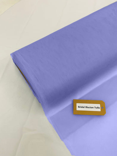 Grape Mist Bridal Illusion Tulle 108"Wide Polyester Premium Tulle Fabric Bolt