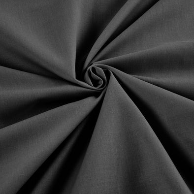 Gray Wide 65% Polyester 35 Percent Solid Poly Cotton Fabric for Crafts Costumes Decorations-Sold by the Yard