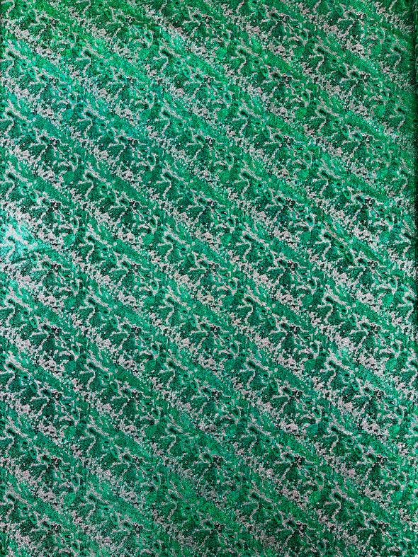 Shattered Glass Snake Design Nylon Spandex Fabric, 4-Way Stretch, Medium Weight, Sold by The Yard